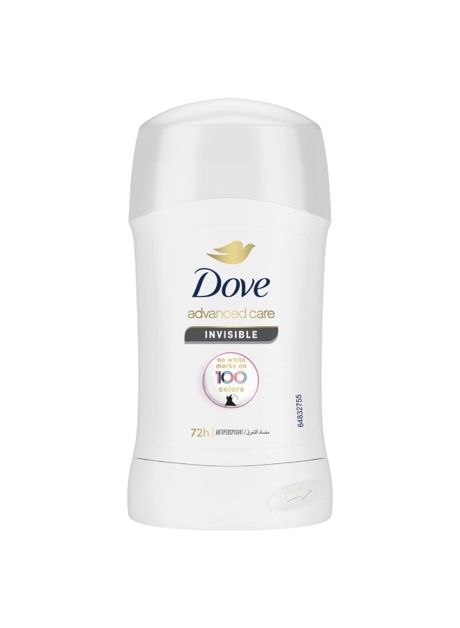 Dove Antiperspirant Stick for Female Invisible Dry, 40G - Image 1